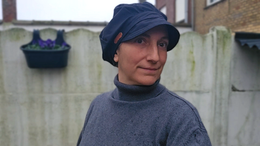 Boina de verano con visera