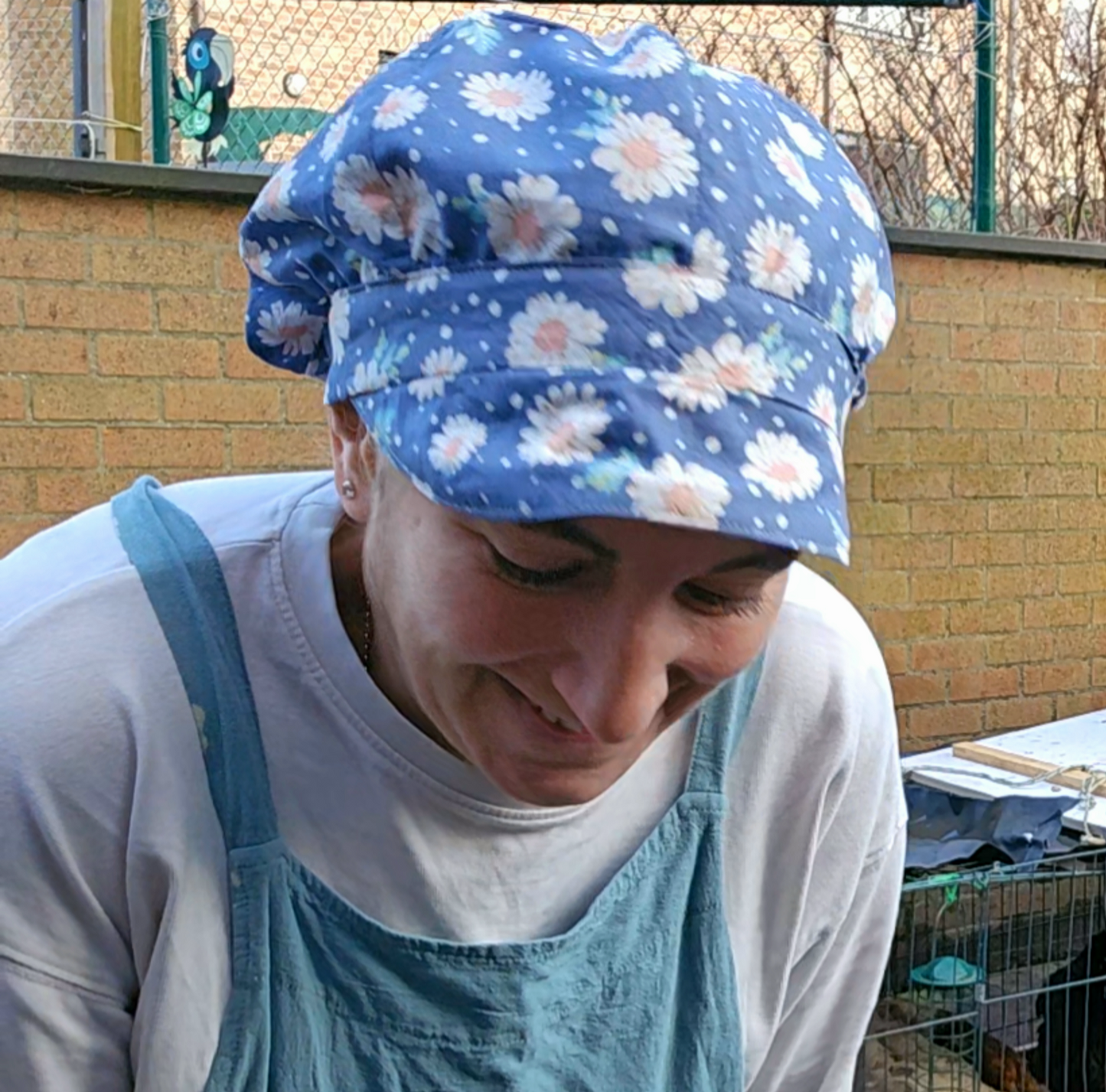 Boina de verano con visera